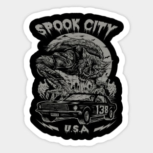 "SPOOK CITY" Sticker